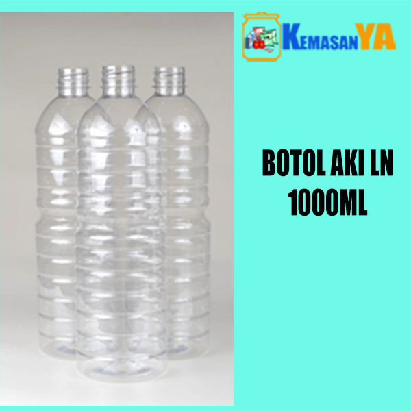 Botol Aki botol akua 1000ml longneck (TANPA TUTUP)
