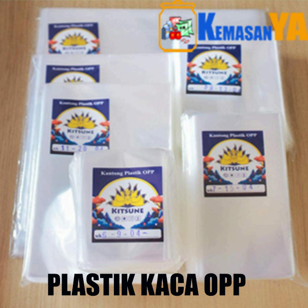 Plastik Kaca OPP kitsune 13x20x0,4 isi 250gram