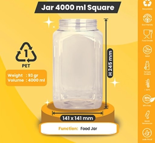 Toples square 4000Ml HANGER