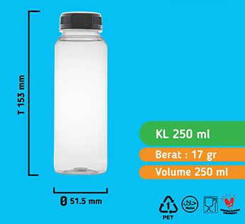 Botol KL tinggi 250Ml