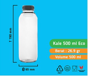 botol kale 500ml eco (TANPA TUTUP)