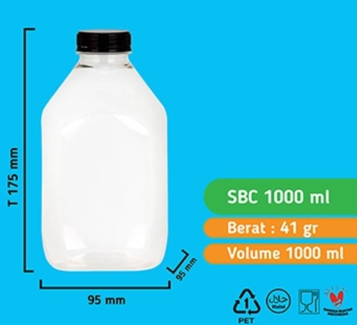 Botol SBC 1000ML (TANPA TUTUP)