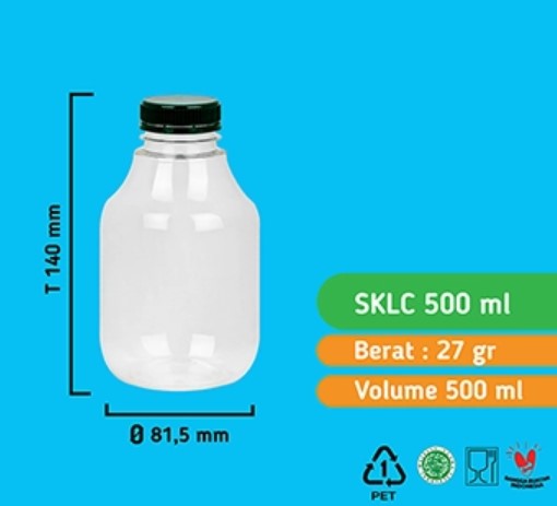 Botol SKLC 500ML (TANPA TUTUP)