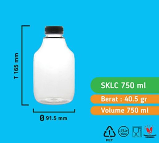 Botol SKLC 750Ml (TANPA TUTUP)