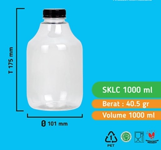 Botol SKLC 1000ML (TANPA TUTUP)
