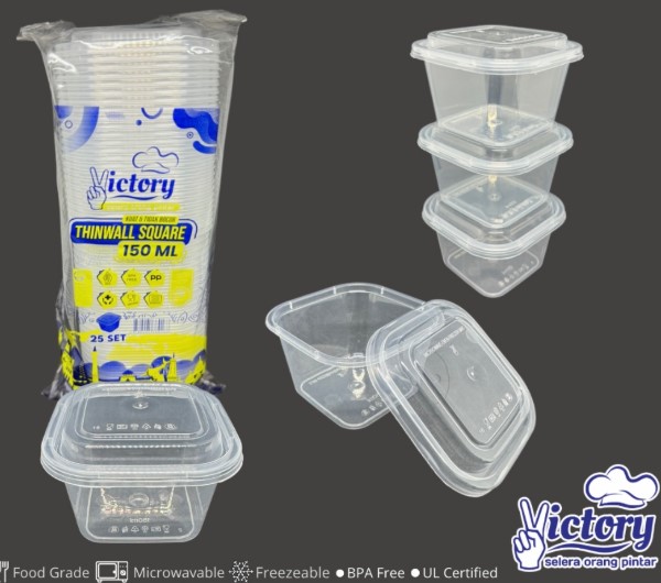 THINWALL VICTORY SQUARE 150ML ISI 25PCS
