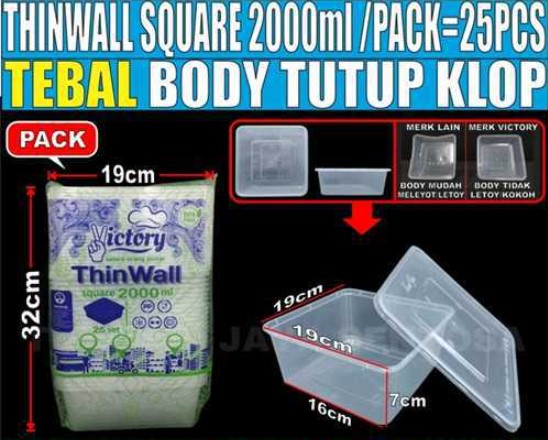 THINWALL VICTORY SQUARE 2000ML ISI 25
