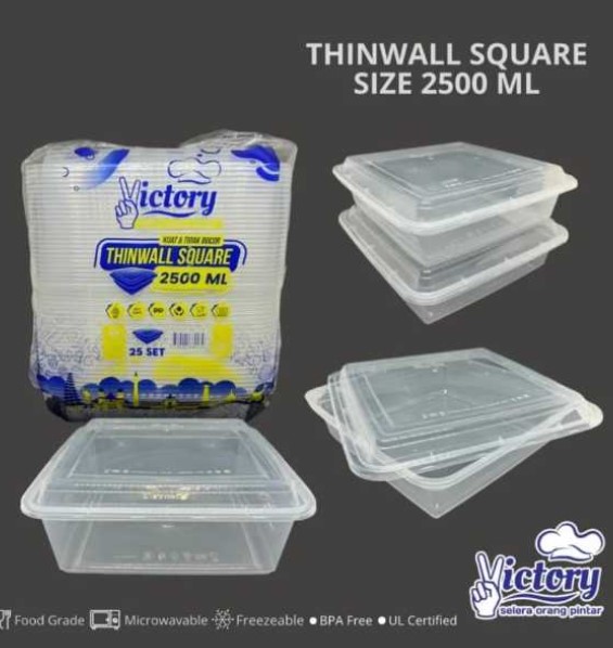 THINWALL VICTORY SQUARE 2500ML ISI 25