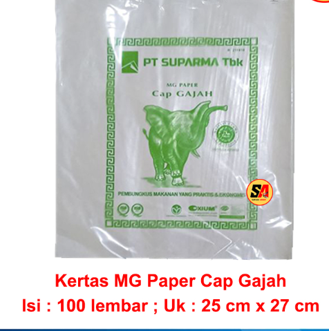 KERTAS MG 25X27 GAJAH ISI 100LBR