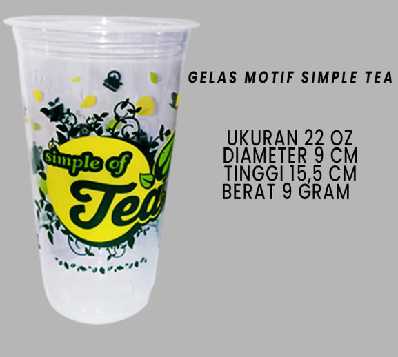 CUP GELAS PRINTING SWEET 22OZ ISI 50