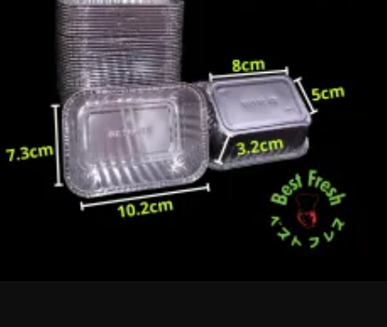 ALU TRAY BEST FRESH BX 984519 ISI 10PCS TANPA TUTUP