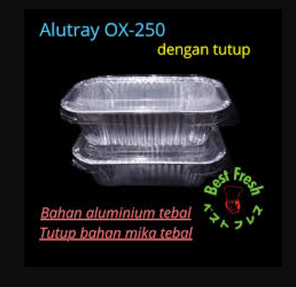 ALU TRAY BEST FRESH OX-250 ISI 10PCS SET