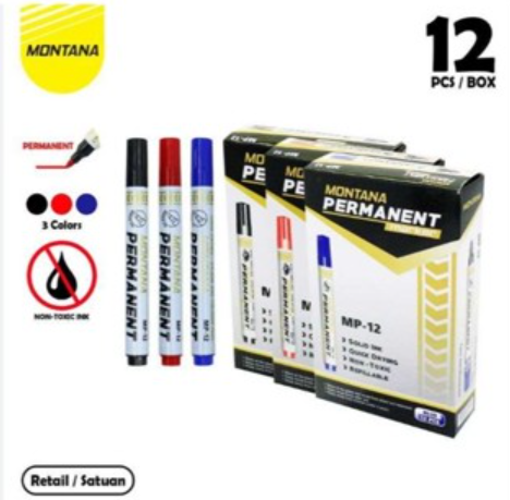 SPIDOL MONTANA PERMANENT HITAM
