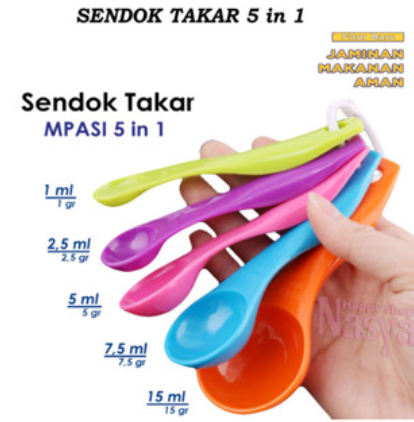 SENDOK TAKAR WARNA WARNI KECIL