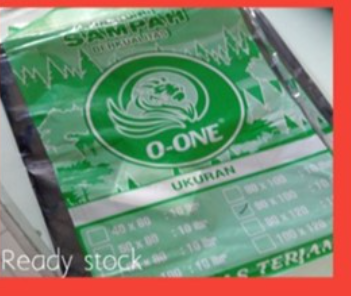 PLASTIK SAMPAH O ONE 90X100X0,25 10LBR
